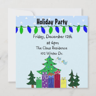 Invitación a fiesta de Navidad o días festivos