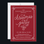 Invitación a Fiesta de Navidades anuales de marco<br><div class="desc">Comparte los detalles de tu fiesta anual de Navidades para tu empresa o familia con esta invitación a un cóctel con fondo kraft y marco dibujado a mano.</div>
