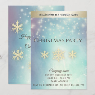 Invitación a fiesta de Navidades corporativos con