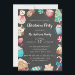 Invitación a fiesta de Navidades de acuarela de du<br><div class="desc">Colección navideña de Navidades coincidentes en la Pequeña Tienda Bayleigh!</div>
