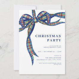 Invitación a fiesta de Navidades de feriado de Bow