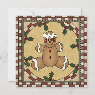 Invitación a fiesta de Navidades de galletas de pa