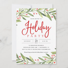 Invitación a fiesta de Navidades de la corona de v