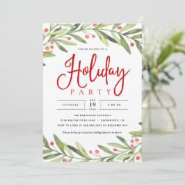 Invitación a fiesta de Navidades de la corona de v