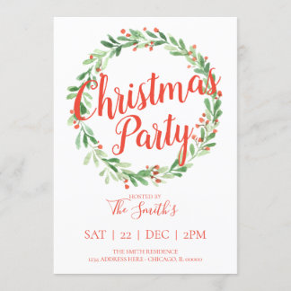 Invitación a Fiesta de Navidades de la guerra de H