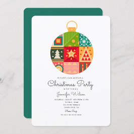 Invitación a fiesta de Navidades de Santa Holiday 