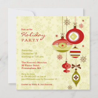 Invitación a fiesta de Navidades de vacaciones
