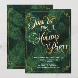 Invitación a fiesta de Navidades de vacaciones
