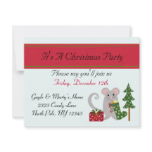 Invitación a fiesta de Navidades de vacaciones