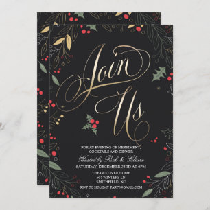 Invitación a fiesta de Navidades de vacaciones