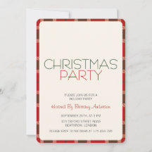 Invitación a fiesta de Navidades de vacaciones Tar