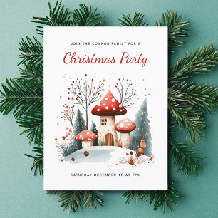 Invitación a fiesta de Navidades de Woodland en in