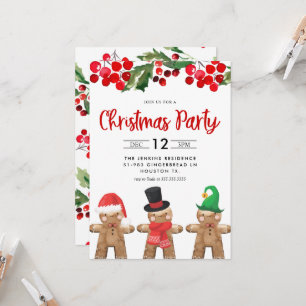 Invitación a fiesta de Navidades divertidos
