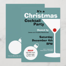 Invitación a fiesta de Navidades modernos
