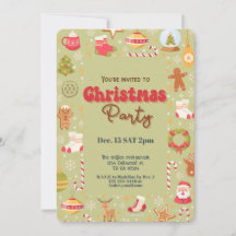 Invitación a fiesta de navidades pequeños