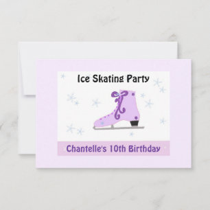 Invitación a Fiesta de Patinaje sobre Hielo