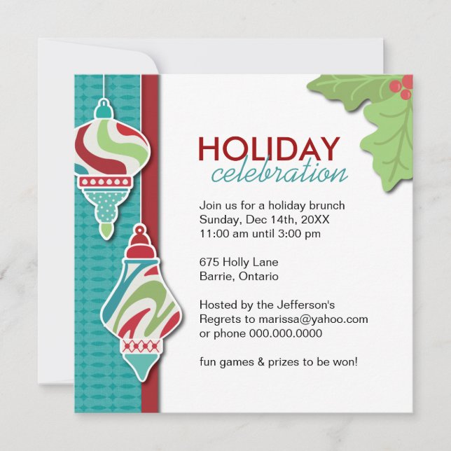 Invitación a fiesta de Personalizable divertido (Anverso)
