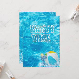 Invitación a fiesta de piscina de verano