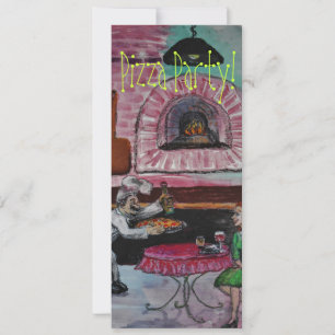 invitación a fiesta de pizza