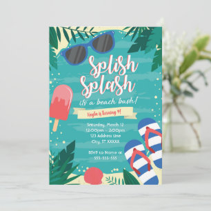 Invitación a fiesta de playa