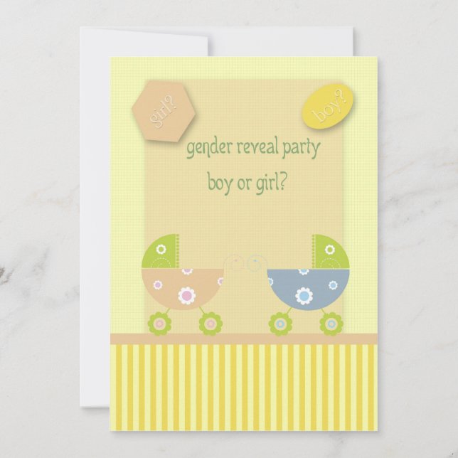 Invitación a Fiesta de Revelación de Género (Reverso)