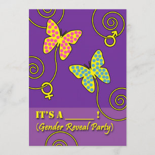 Invitación a fiesta de revelación de género para b