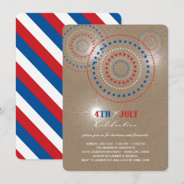 Invitación a Fiesta de Star Bursts