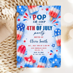 Invitación a fiesta de verano del 4 de julio