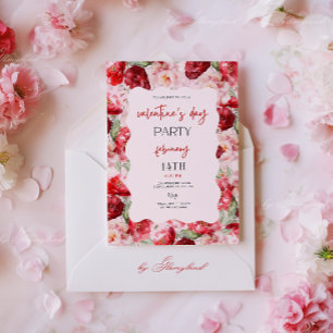Invitación a fiesta del día de San Valentín