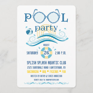 Invitación a Fiesta en la Piscina