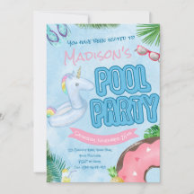 Invitación a Fiesta en la Piscina, Fiesta en la Pi