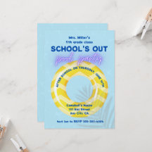 Invitación a Fiesta en la Piscina | Flotador Amari