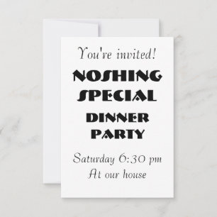 Invitación a Fiesta ESPECIAL NOSHING - Personaliza