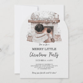 Invitación a fiesta familiar de Navidades pequeños
