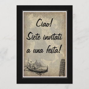 Invitación a fiesta italiana
