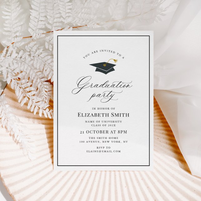 invitación a fiesta moderna de graduación de calig (Subido por el creador)