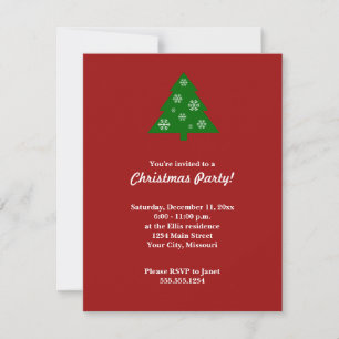 Invitación a fiesta navideña