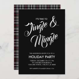 Invitación a fiesta navideña de Navidades jingle y
