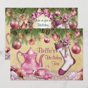 Invitación a fiesta navideña de Navidades victoria