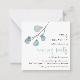 Invitación a Fiesta nocturno de MINI Artsy Eucalyp