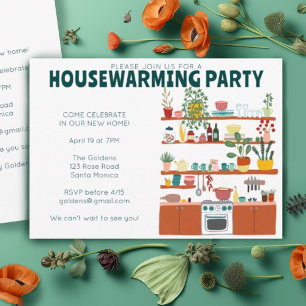 Invitación a fiesta para el calentamiento de la ca