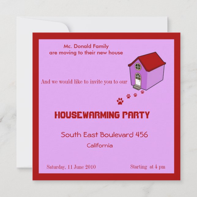 Invitación a fiesta para el calentamiento de la ca (Anverso)