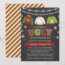 Invitación a fiesta para Navidades de festividad s
