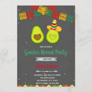 Invitación a fiesta para revelar el género de la F