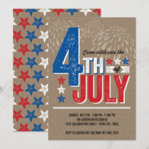 Invitación a Fiesta patriota de fuegos artificiale