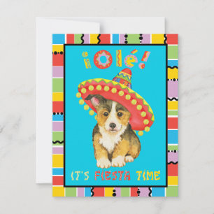 Invitación a Fiesta Pembroke Welsh Corgi
