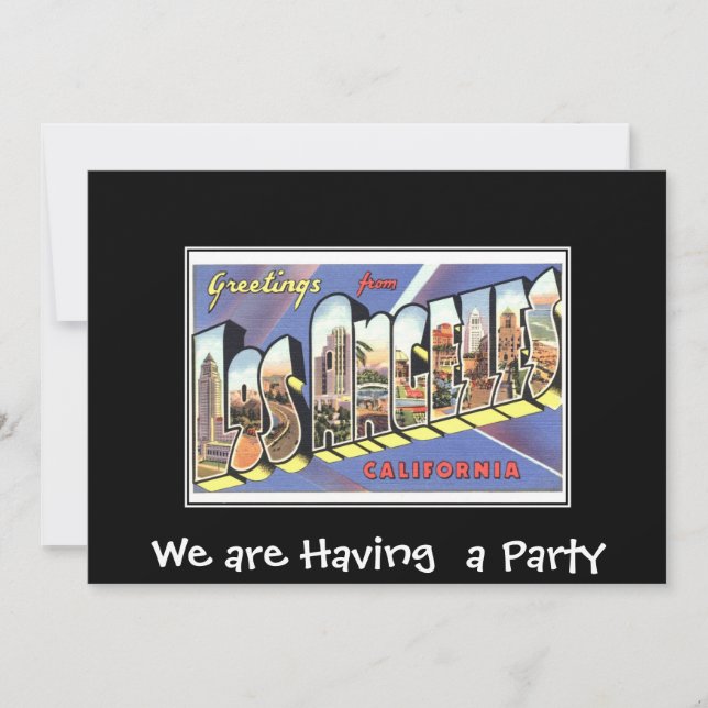 Invitación a fiesta privada de Los Ángeles (Anverso)