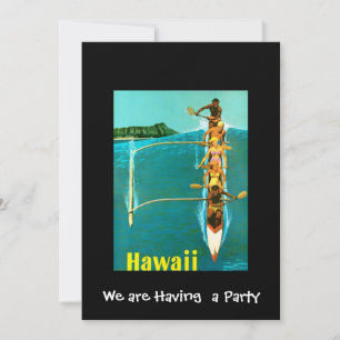 Invitación a fiesta privada en Hawái