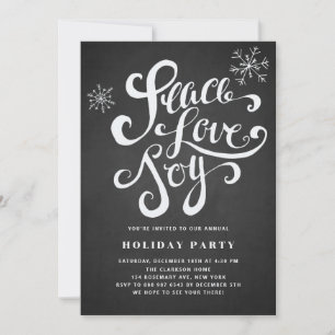 Invitación a Fiesta Rustica de Paz, Amor y Alegría
