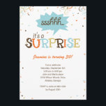 Invitación a fiesta sorpresa de Confetti Shower<br><div class="desc">Esta invitación a Confetti Shower hará que tus invitados estén de humor para una celebración sorpresa.</div>